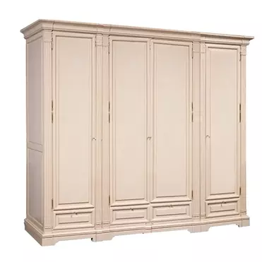 Шкаф Порто для платья и белья ГМ 5924, крем с патиной