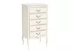 Комод с 5 ящиками белый дерево Авиньон