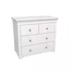 Комод с четырьмя ящиками Бейли белый воск
