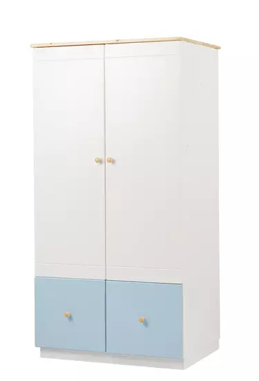 Шкаф белый с 2 ящиками ТК №5 2-ств.