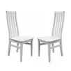 Стул белый массив Луиза (комплект из 2 штук)