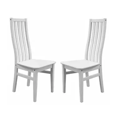 Стул белый массив Луиза (комплект из 2 штук)