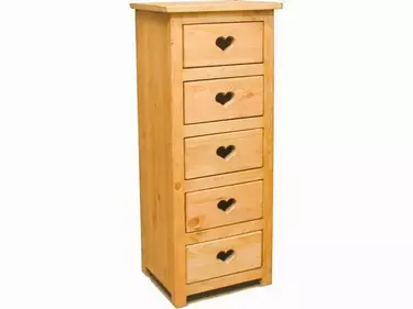 Шифоньер 5 ящиков с сердцем CHIF 5T Coeur