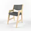 Стул массив березы  Rabbit   Wood Kids серый  