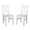 Стул из дерева Форест 2 шт. цвет - белый/белый