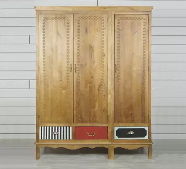 Шкаф трехстворчатый 3 ящика "Gouache Birch"