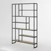 Стеллаж чёрный с полками 04-06