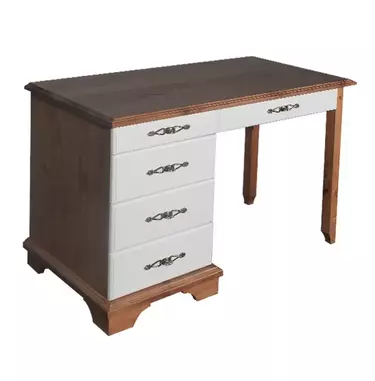 Письменный стол с 1 тумбой и ящиком из сосны Брусно 6.4.01