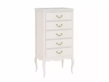 Комод с 5 ящиками белый дерево Авиньон