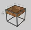 Журнальный стол квадратный 05-10