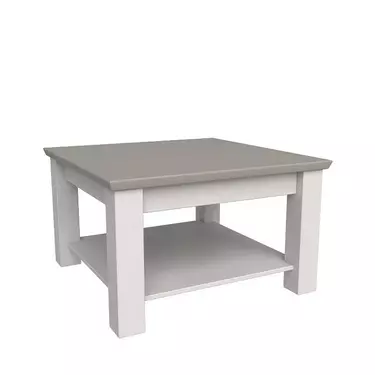 Стол Форест журнальный малый белый воск/серый