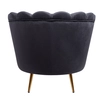 Низкое кресло ракушка Pearl Black