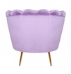 Низкое кресло ракушка Pearl Purple