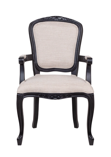 Мягкий стул с подлокотниками Gran Arm Beige V2