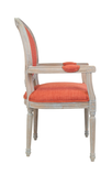 Мягкий стул с подлокотниками Diella Orange