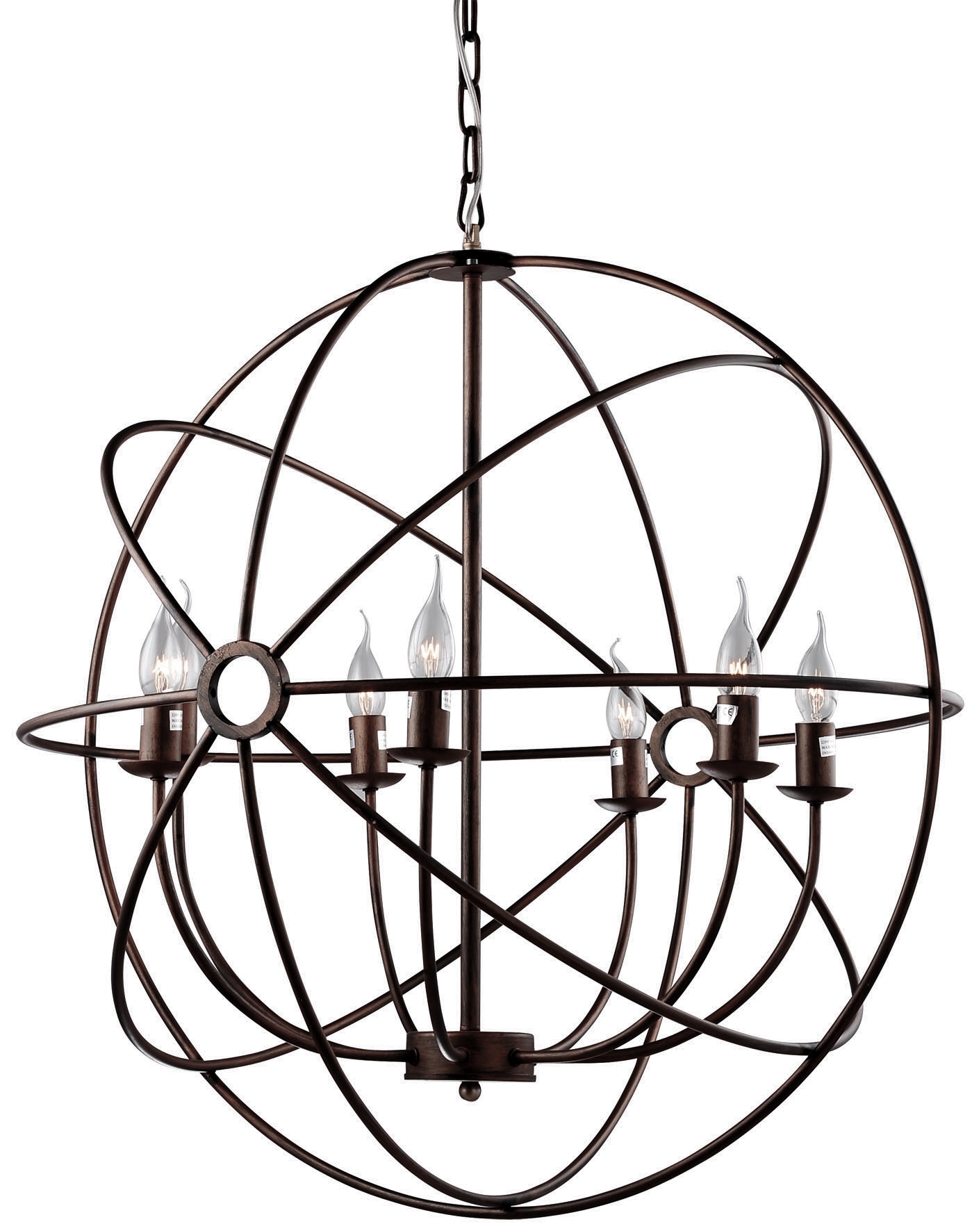 Люстра Foucault'S Orb Crystal Nude D62