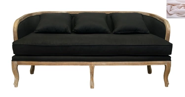 Диван в стиле ретро Nora розовый