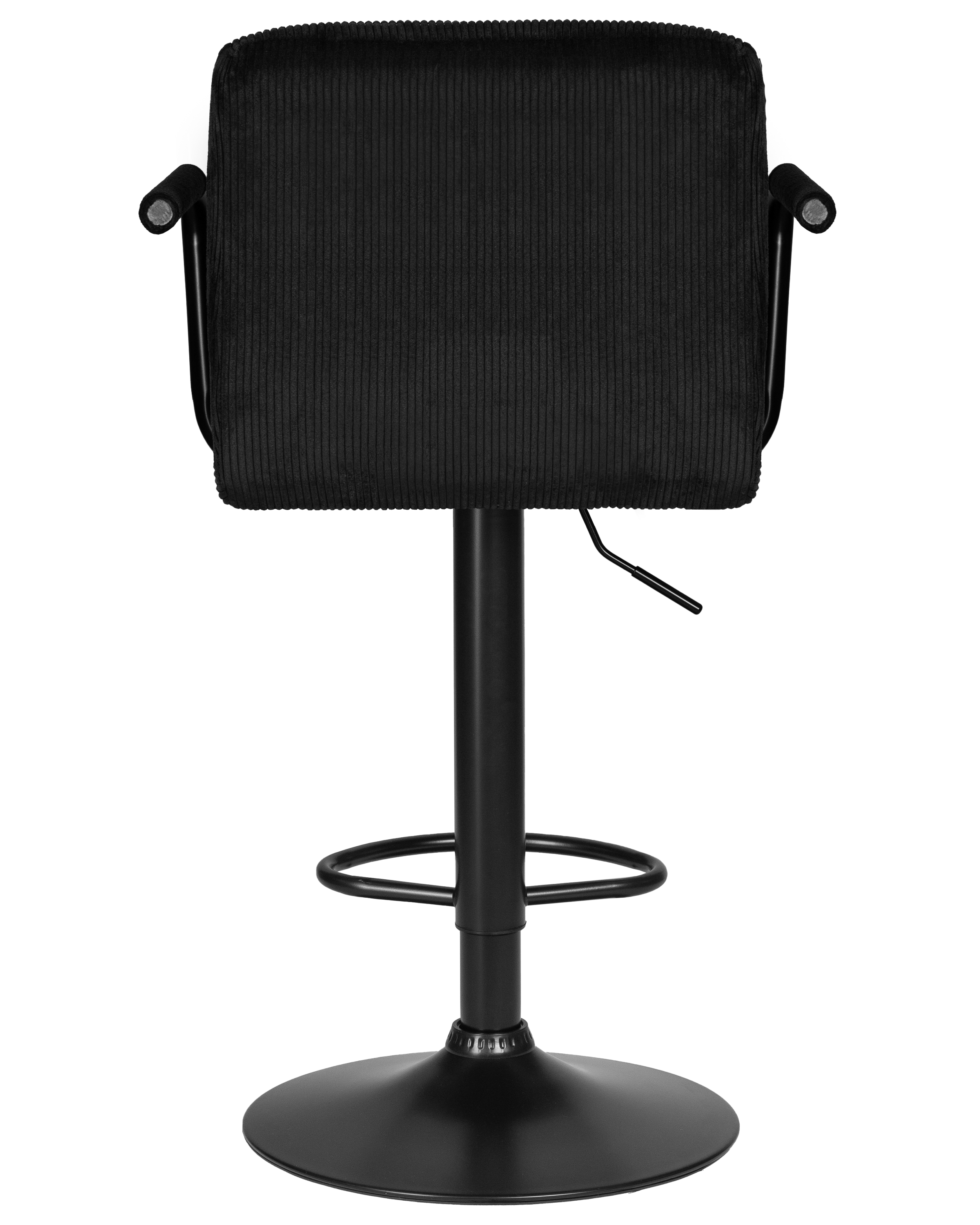 Стул барный Dublin 25DNKRUGER ARM BLACK, черный вельвет (LAR-E2041-52)