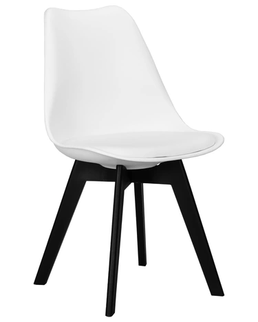 Стул обеденный Dublin 25DNHARRY, цвет сиденья белый (W-02), ножки пластик черные (В-03)
