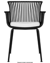 Стул обеденный Dublin 25DNROSS, черный (B-03) без подушки