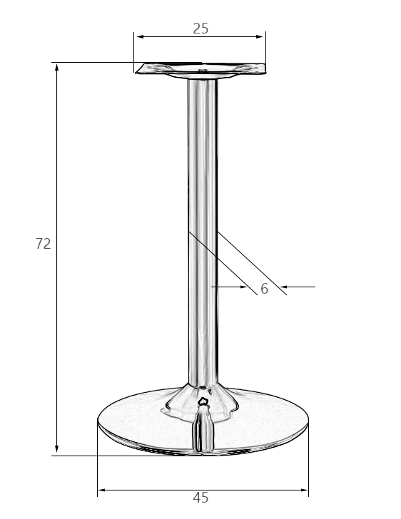 Подстолье обеденное Dublin 25DNALAN GOLD