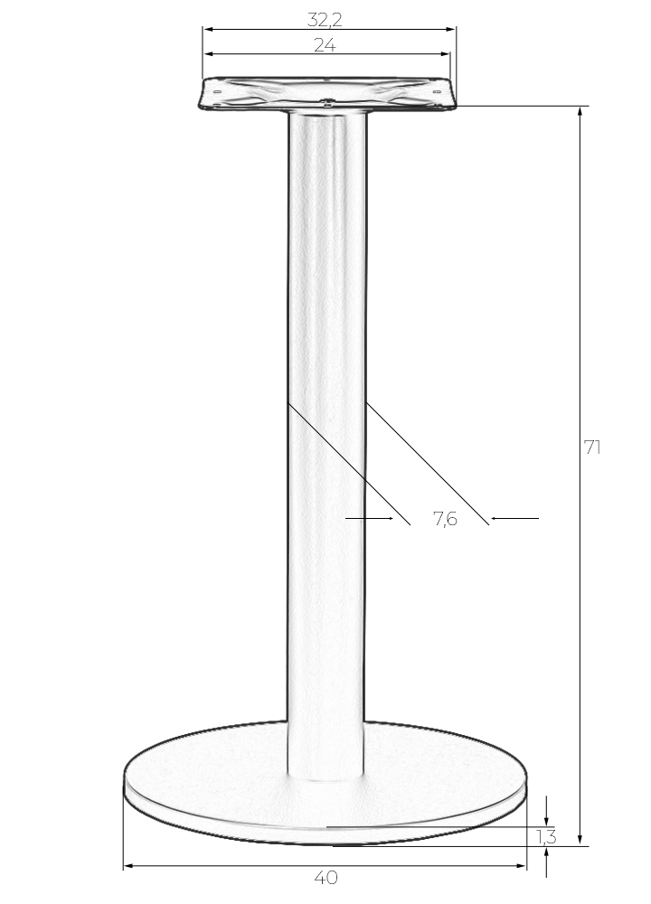 Подстолье обеденное Dublin 25DNISABELLA