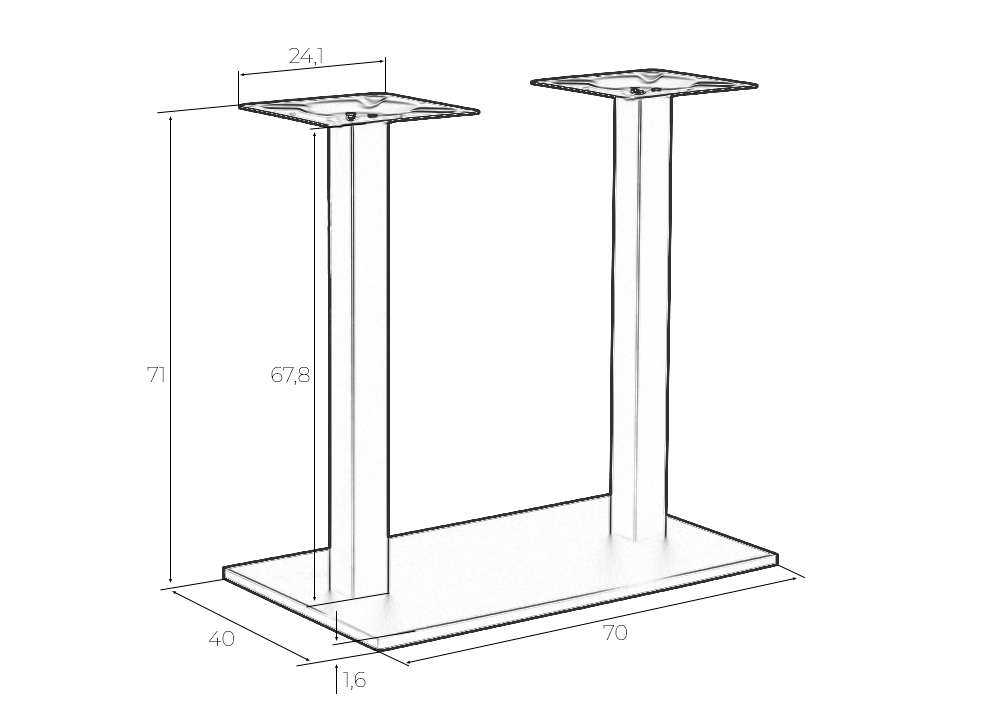 Подстолье обеденное Dublin 25DNEDWARD