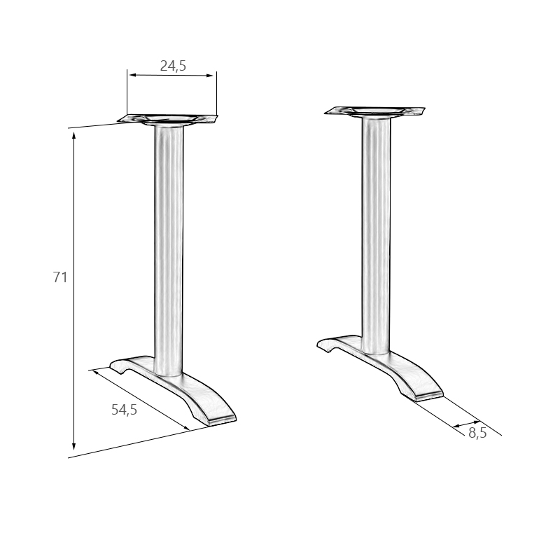 Подстолье обеденное Dublin 25DNSALLY WIDE