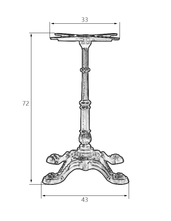 Подстолье обеденное Dublin 25DNLEONE