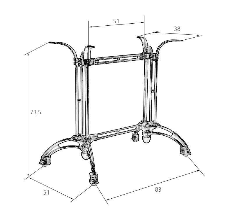Подстолье обеденное Dublin 25DNLOUISE WIDE