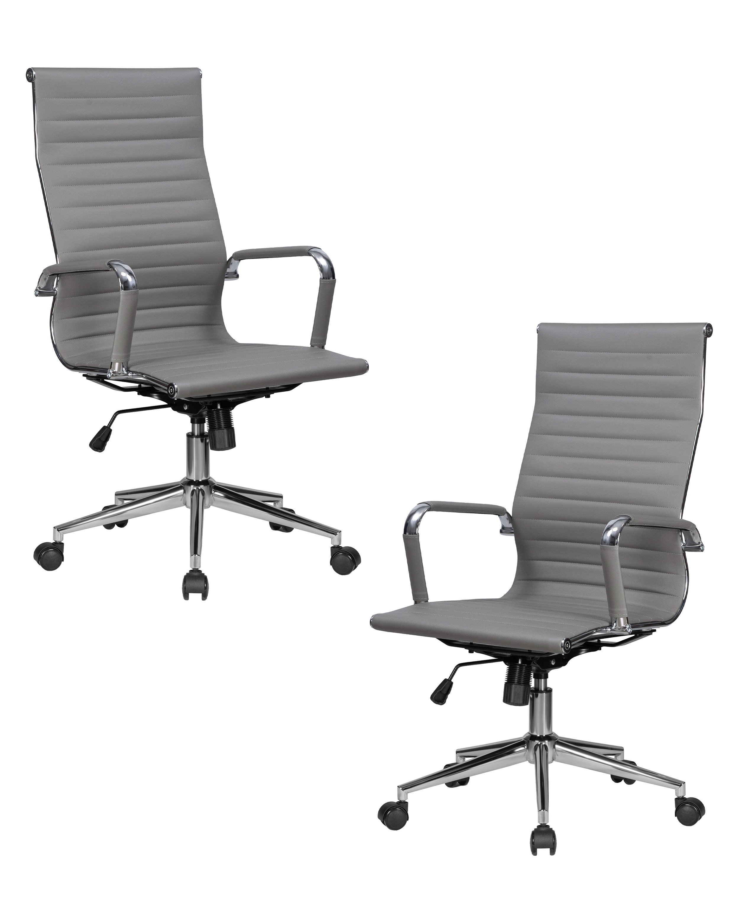 Набор 2 шт Офисное кресло для руководителей Dublin 25DNCLARK SIMPLE, серый (47)