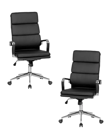 Набор 2 шт Офисное кресло для руководителей Dublin 25DNARNOLD, чёрный
