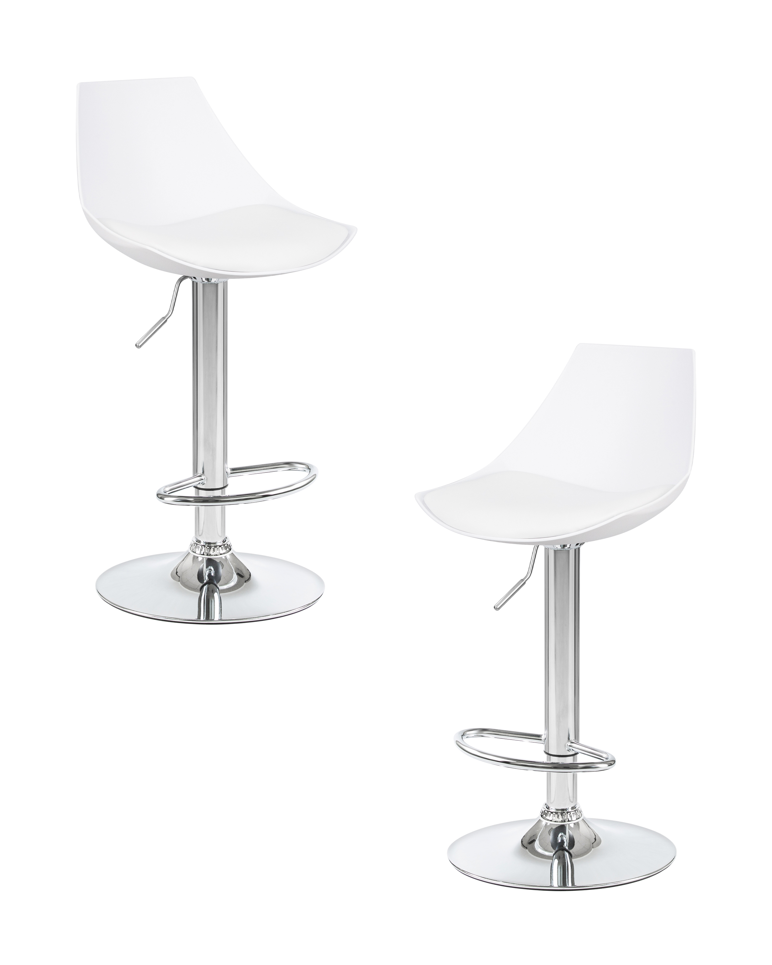 Набор 2 шт Стул барный Dublin 25DNROCKY, белый