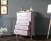 Комод из дерева Leontina Lavanda на пять ящиков вертикальный арт ST9342L