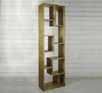 Узкий стеллаж в стиле Лофт "Aquarelle" из массива