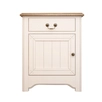 Бежевая прикроватная тумба "Olivia" с дверцей