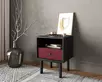 Тумбочка с нижним ящиком "Emerson" арт EM17/red/L