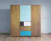 Шкаф с 4 ящиками "Aquarelle" трехстворчатый