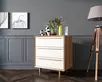 Комод с 3 ящиками в Скандинавском стиле "Bruni white" на три ящика