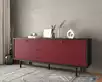 Комод с тремя дверками и тремя ящиками "Emerson" арт EM07/red/L