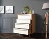 Комод в Скандинавском стиле "Bruni white" на четыре ящика