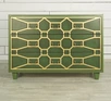 Зеленый комод «Emerald» 3 ящика
