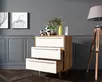 Комод с 3 ящиками в Скандинавском стиле "Bruni white" на три ящика