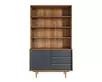 Стеллаж с 3 ящиками и дверками «Bruni" 1