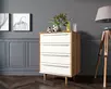 Комод в Скандинавском стиле "Bruni white" на четыре ящика