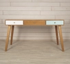 Рабочий стол из дерева "Aquarelle Birch" с тремя ящиками
