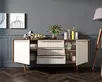 Комод "Bruni white" с тремя ящиками и дверками