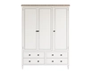   Шкаф 3 створчатый белый «Odri" с ящиками  