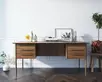 Рабочий письменный стол массив «Bruni" с ящиками