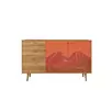 Комод "Berber" с двумя дверками и ящиками (под дерево)